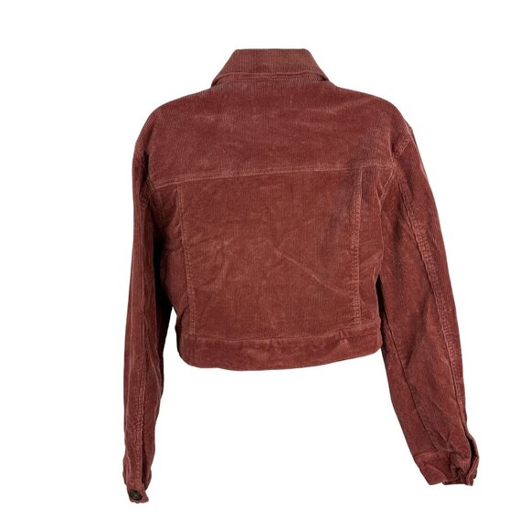 Love Tree Womens Corduroy Button-Up Jacket Rust Size Medium - Picture 2 of 7